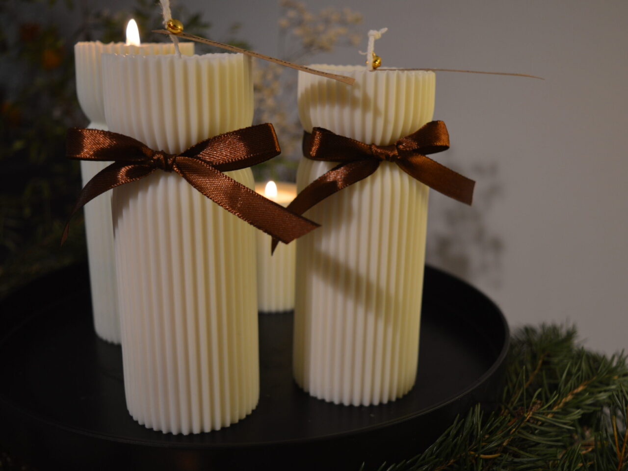 Świeca ryflowana ze zwężeniem góra M